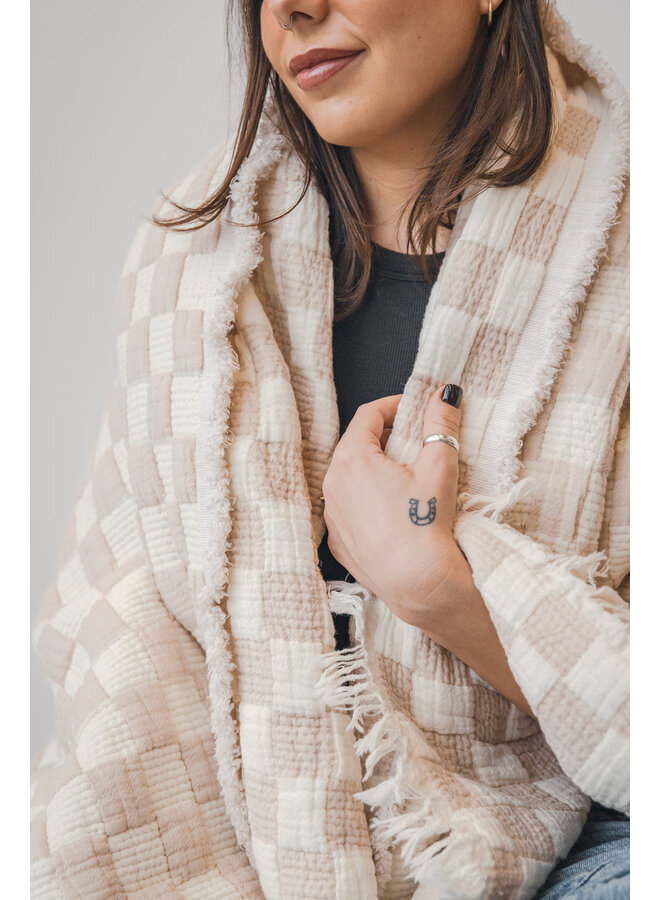 The Check Quilted Throw