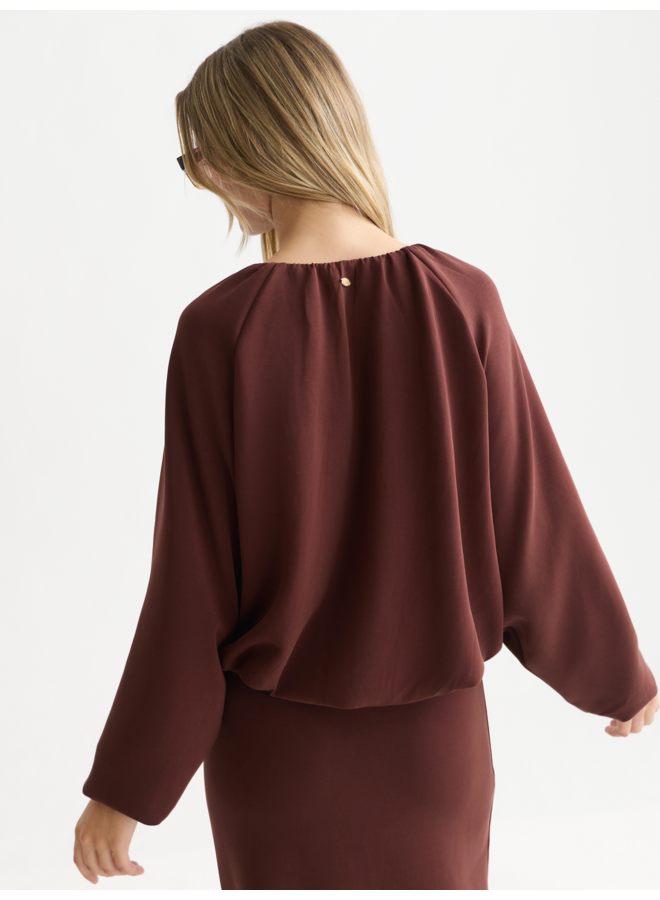 Gathered Tencel Sweatshirt