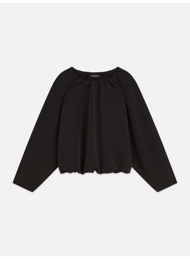 Gathered Tencel Sweatshirt