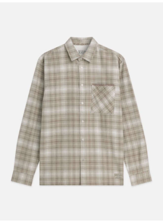FLANNEL CHECKED RELAXED-FIT SHIRT