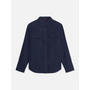 DENIM FLANNEL RELAXED-FIT OVERSHIRT