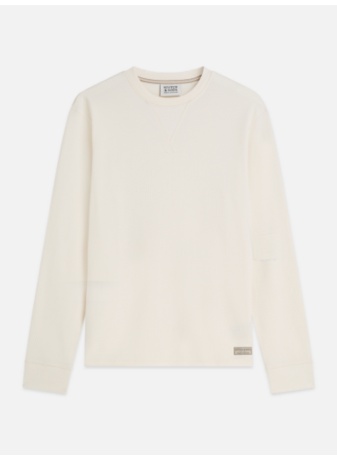 WAFFLE REGULAR-FIT LONG SLEEVED T-SHIRT