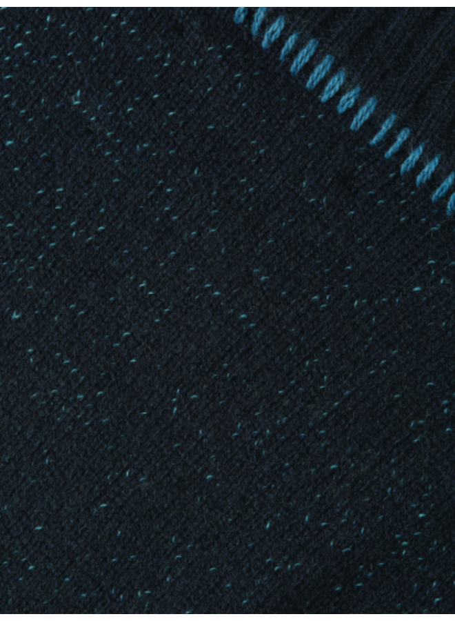 TROYER ZIP WOOL-BLEND DROPPED SHOULDER PULLOVER