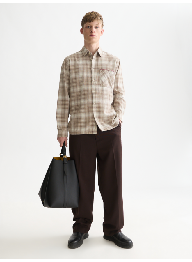 Flannel Checkered Relaxed-Fit