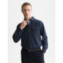 Denim Flannel Relaxedf-Fit Overshirt