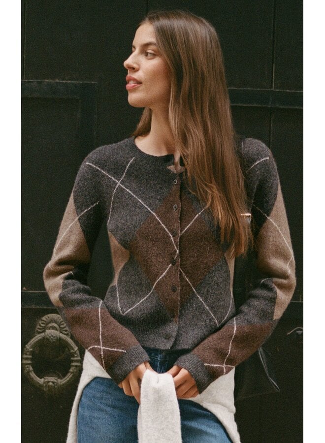 Medina Argyle Cardigan