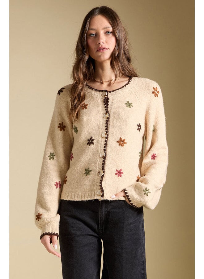 Joss Sweater Flower