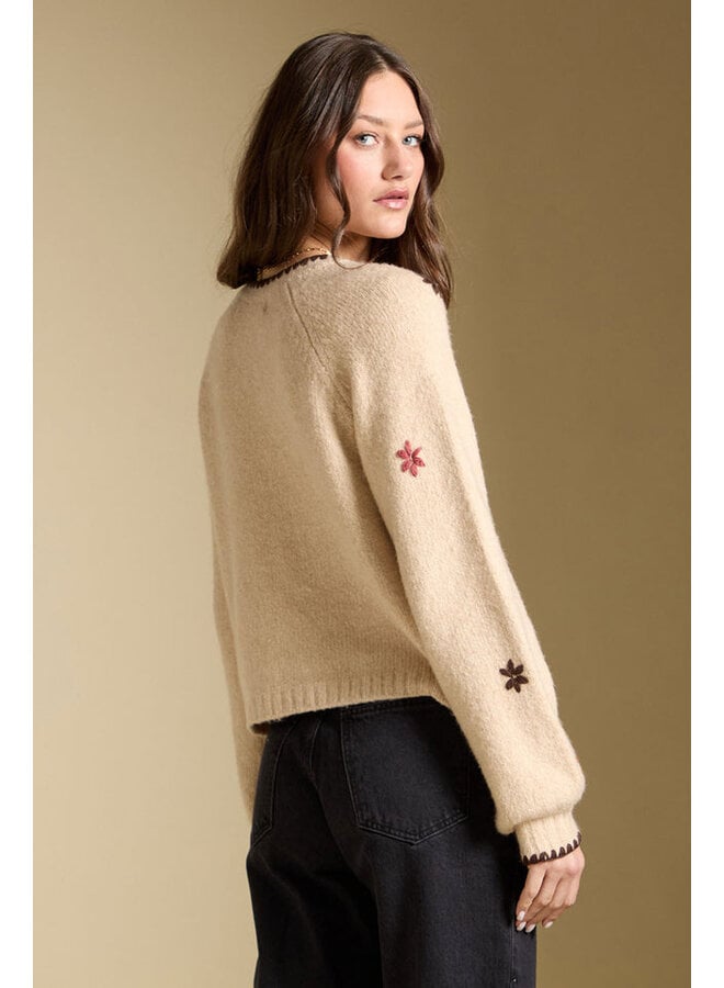 Joss Sweater Flower