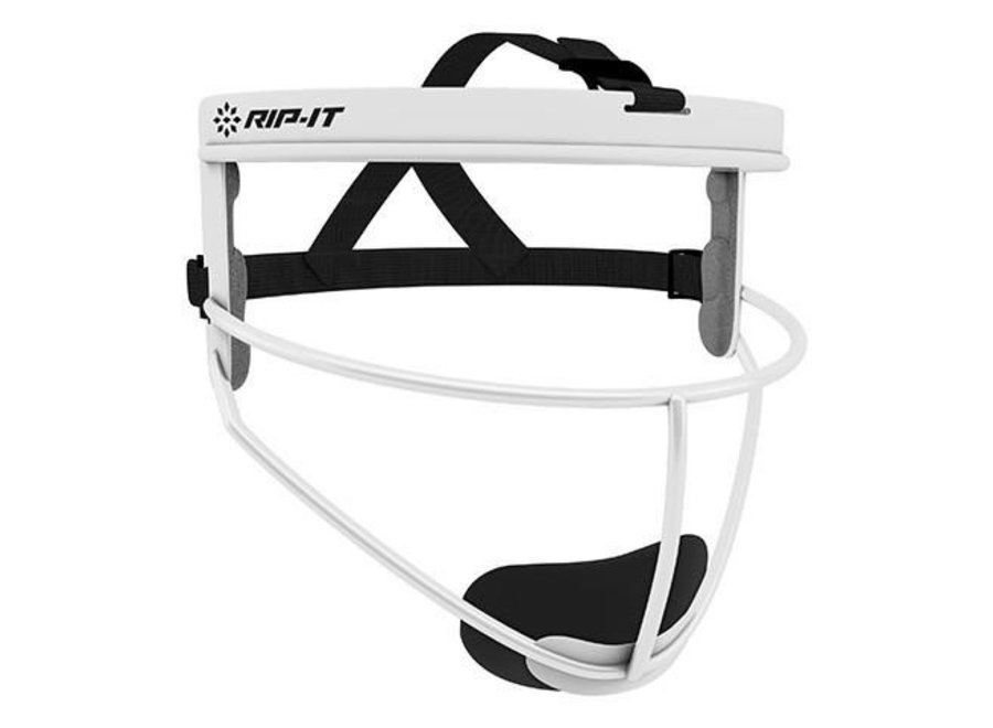 YTH WHT RIP-IT PRO SOFTBALL FIELDER'S MASK