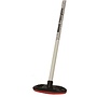 1/16" Round Handle Broomstick White