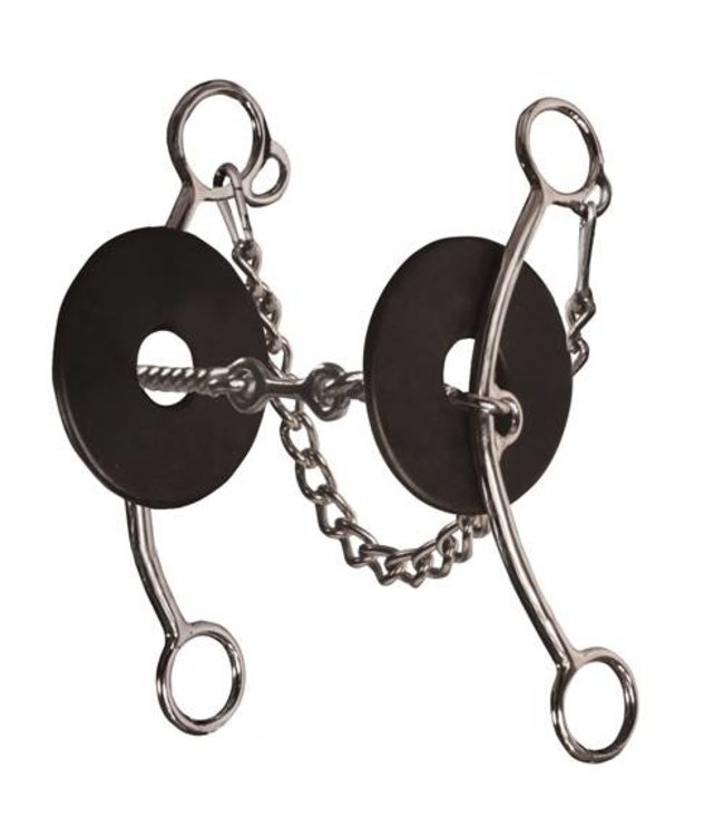 Professional's Choice Brittany Pozzi Lifter Series - Three Piece Twisted Wire Snaffle Long