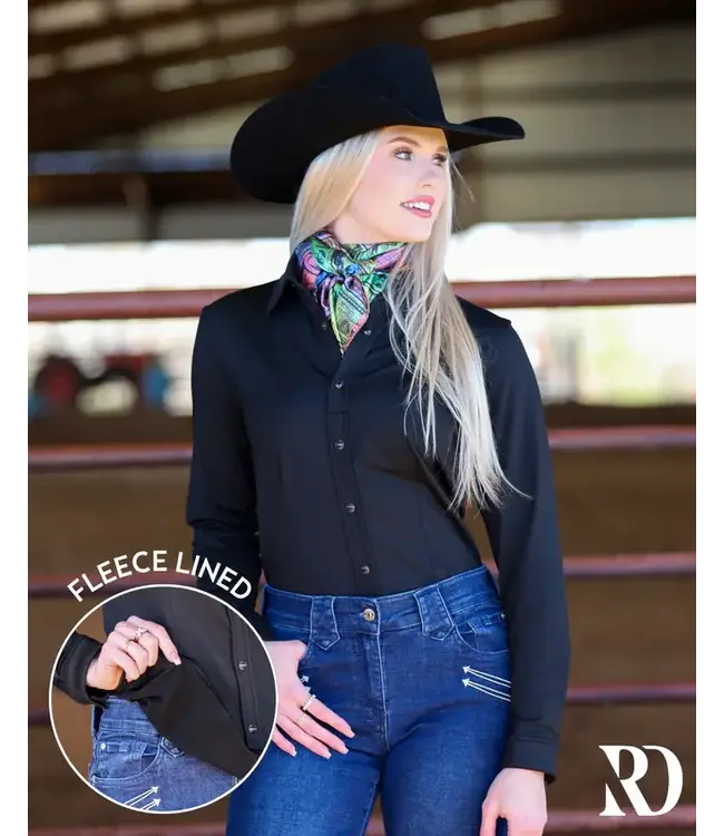 Black Polar Fleece Performance Shirt