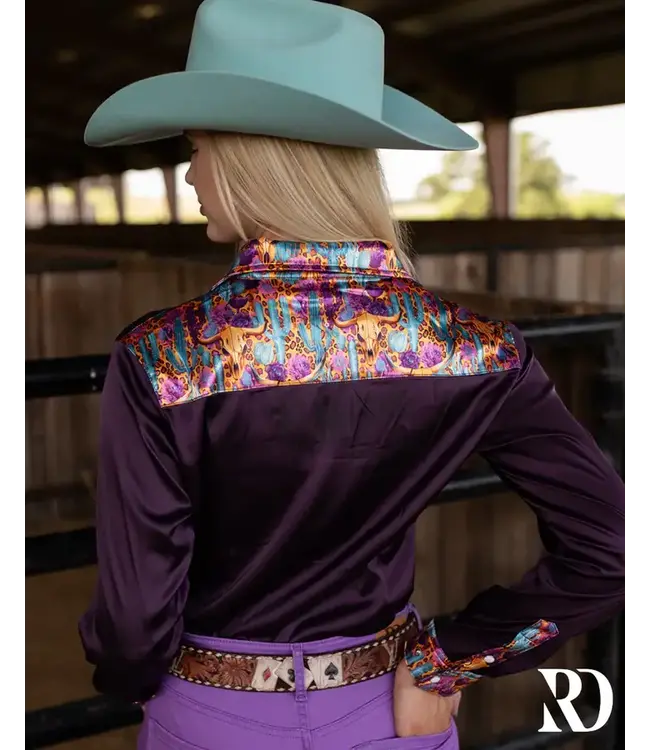 Canyon Cactus Satin Performance Shirt