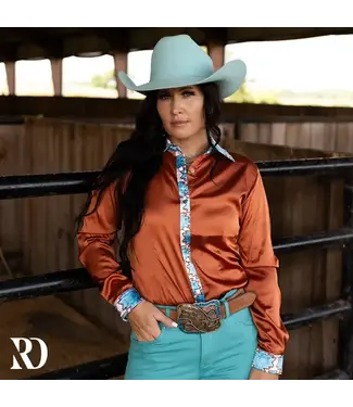 Amber Aztec Satin Performance Shirt