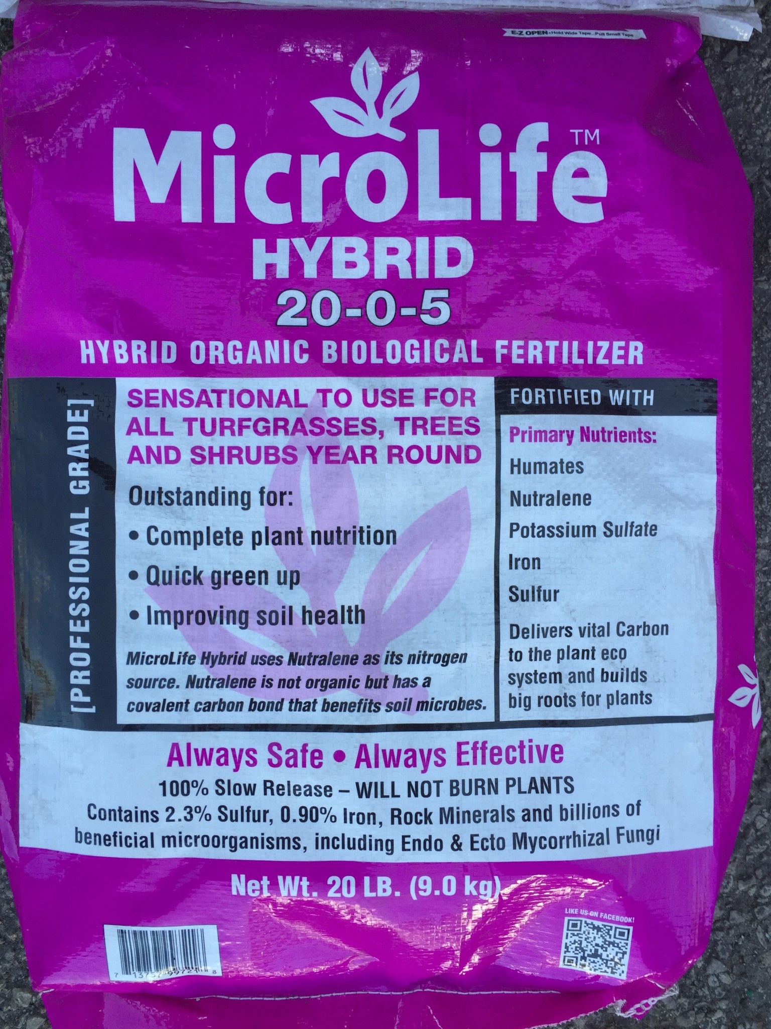 BAG MicroLife Hybrid 20-0-5 20# (4,000 SF)
