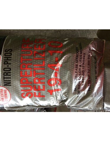 NITRO PHOS SUPERTURF LAWN FERTILIZER 19-4-10 40# 7600 SF