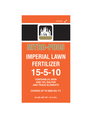 NITRO PHOS IMPERIAL LAWN FERTILIZER, 15-5-10 40lb.