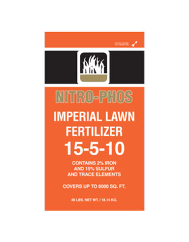 NITRO PHOS IMPERIAL LAWN FERTILIZER, 15-5-10 40lb.