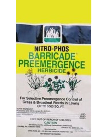 NITRO PHOS, 'BARRICADE' 50 LBS 12500 SF