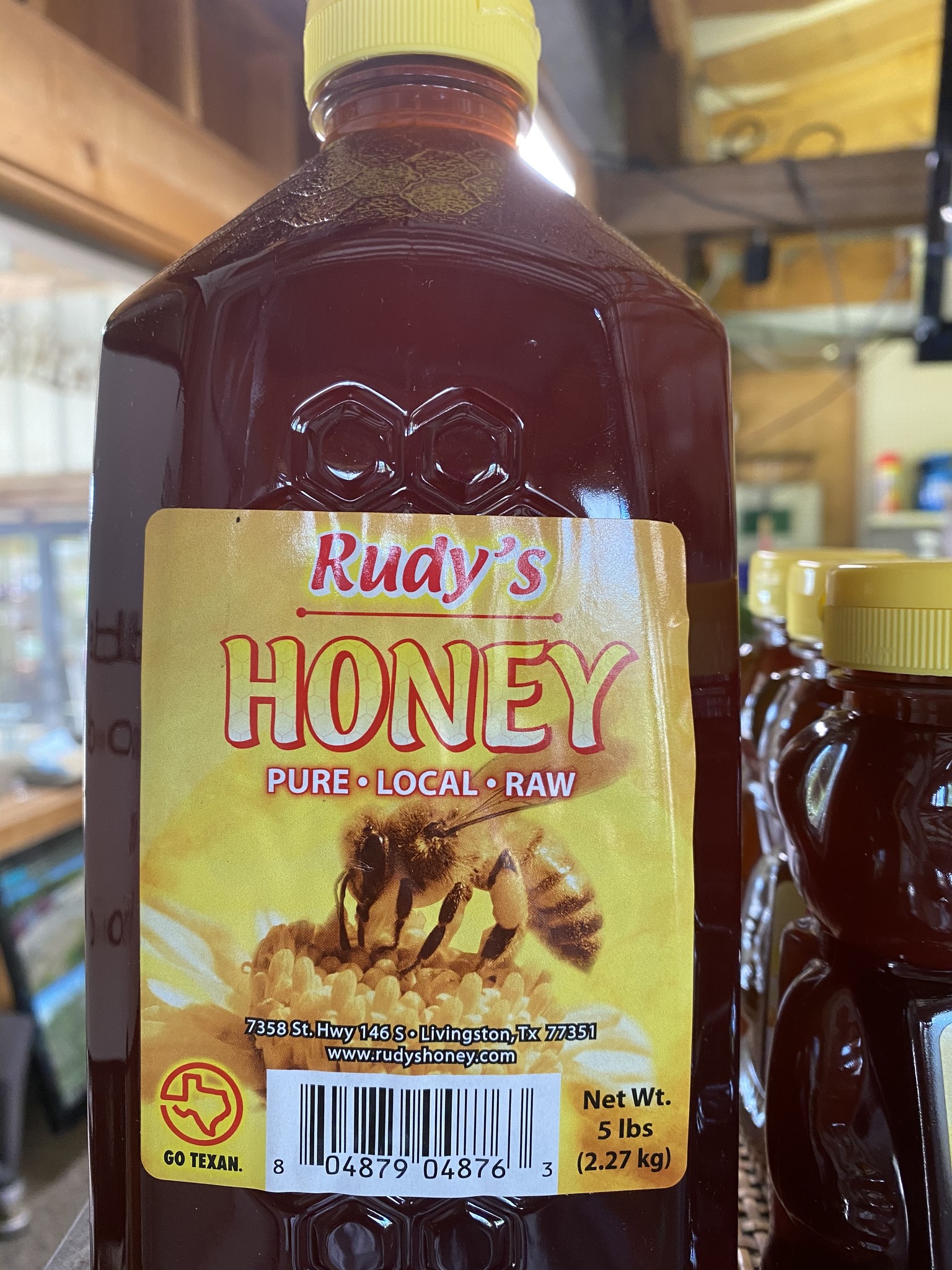 RUDY'S HONEY, 5 LB. PLASTIC