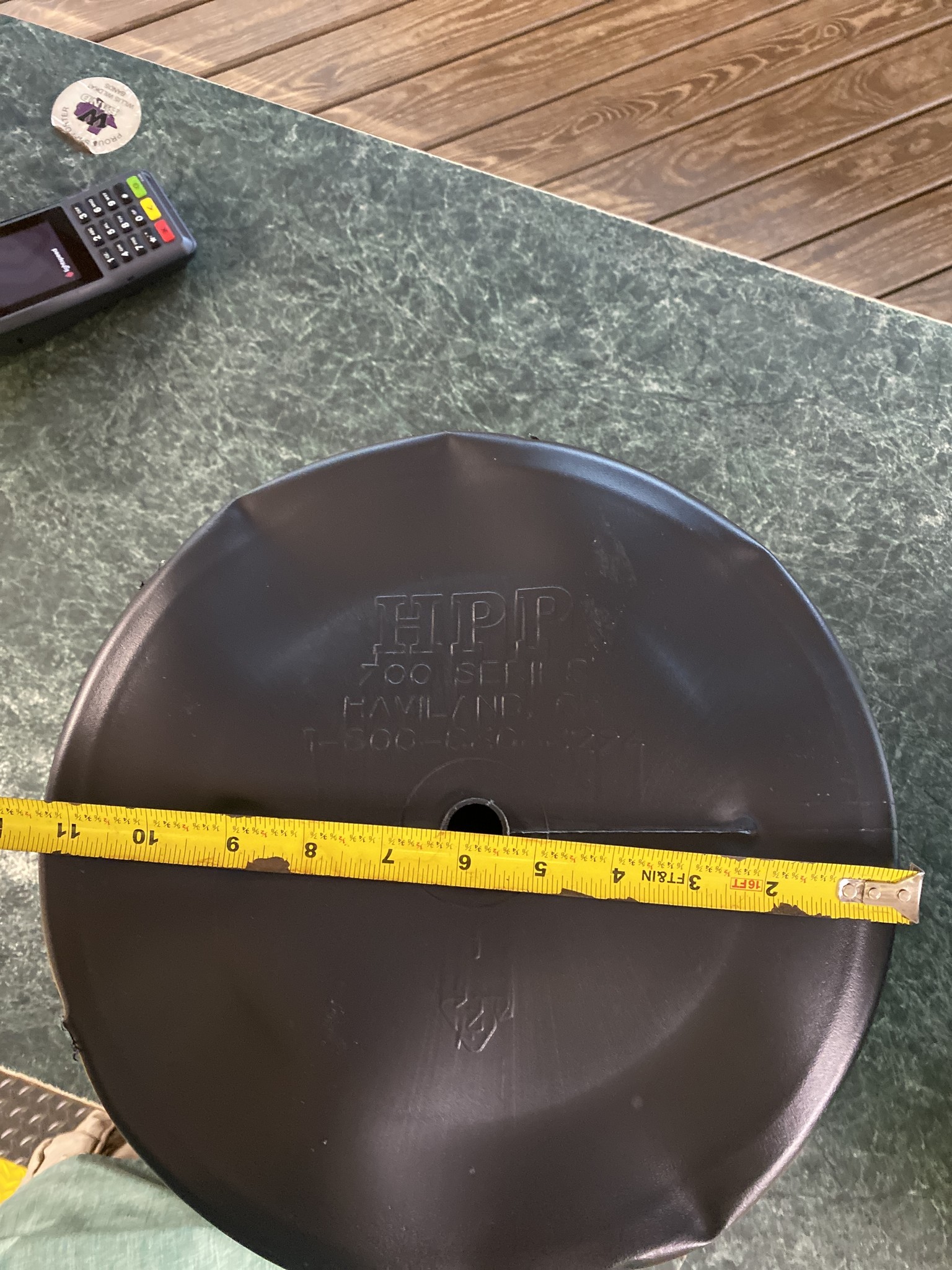 Black Plastic Nursery Growing  Pot, 7 gal.