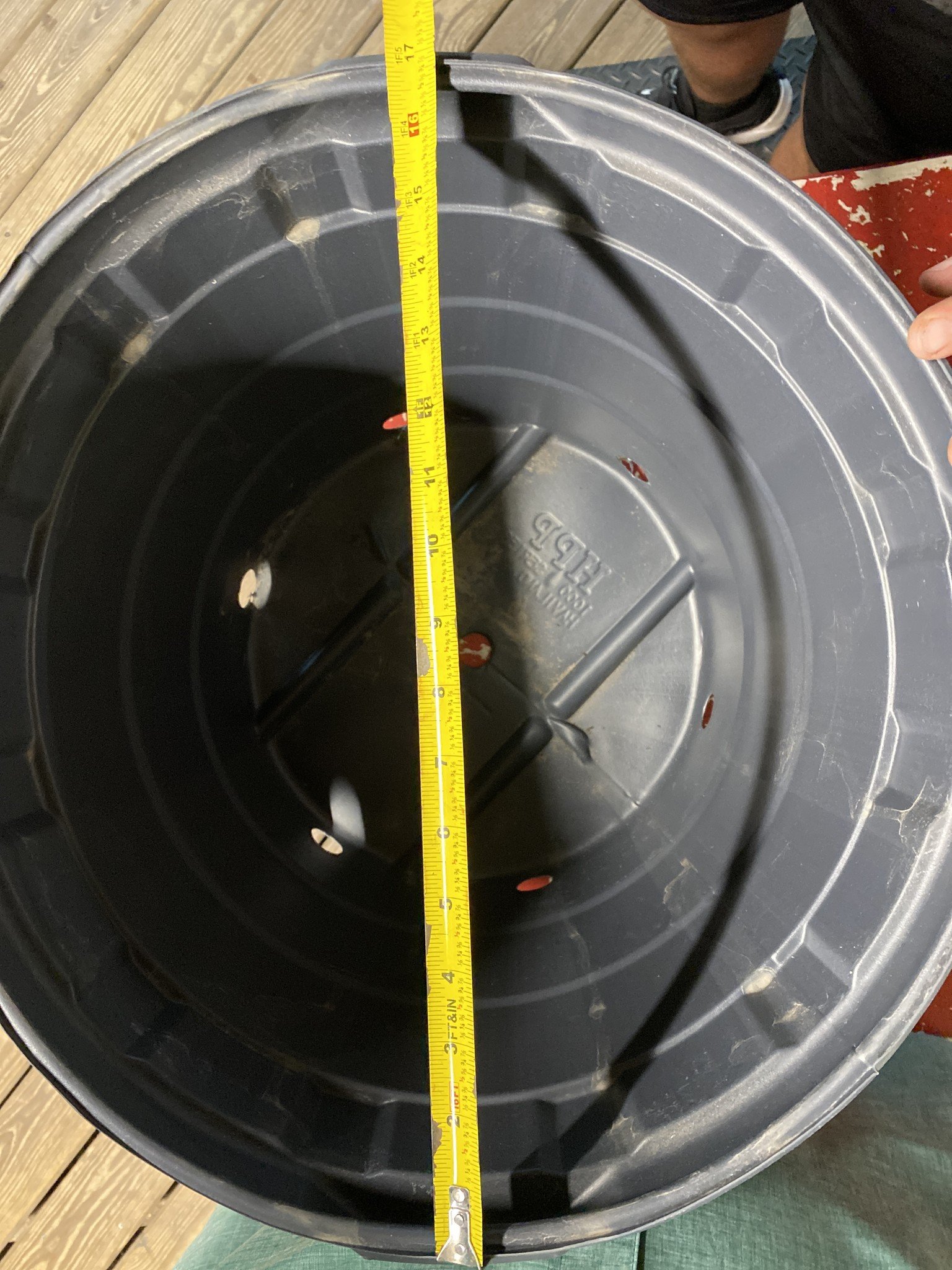 Black Plastic Nursery Growing  Pot, 10 gal.