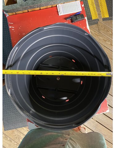 Black Plastic Nursery Growing  Pot, 15 gal.
