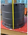 Black Plastic Nursery Growing  Pot, 25 gal.