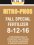 NITRO PHOS, 'FALL SPECIAL' 40LBS 6000 SF