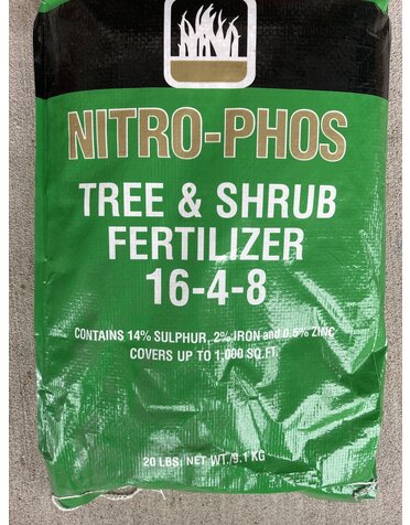 NITRO PHOS, 'TREE & SHRUB FERTILIZER' 20LBS