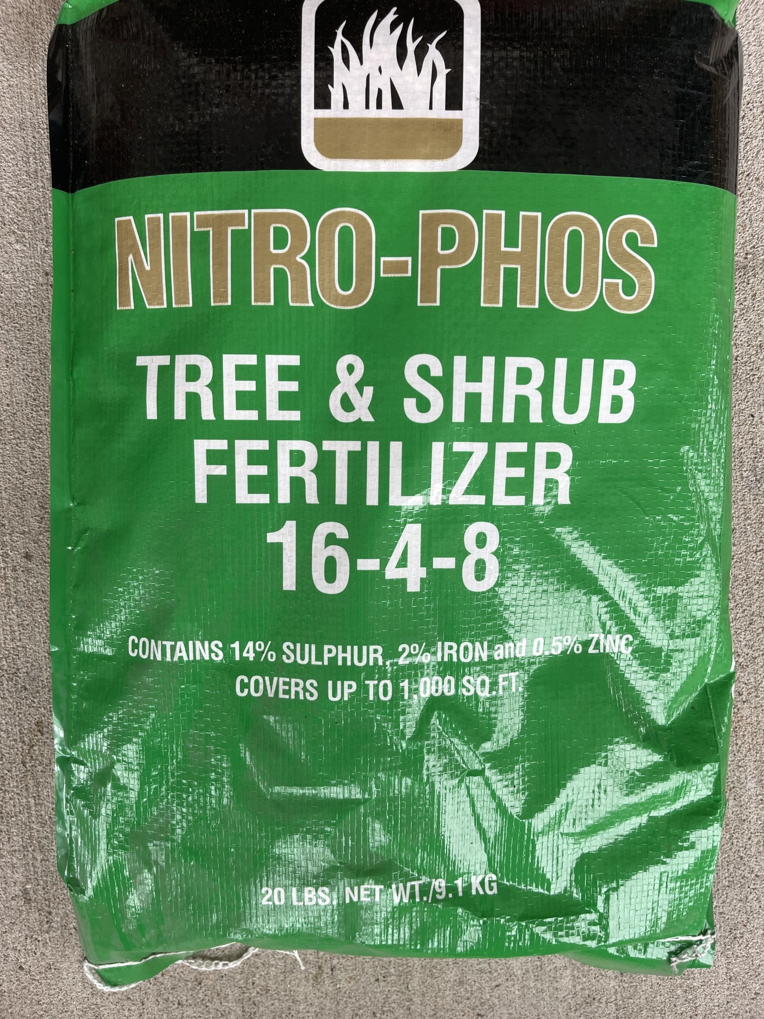 NITRO PHOS, 'TREE & SHRUB FERTILIZER' 20LBS