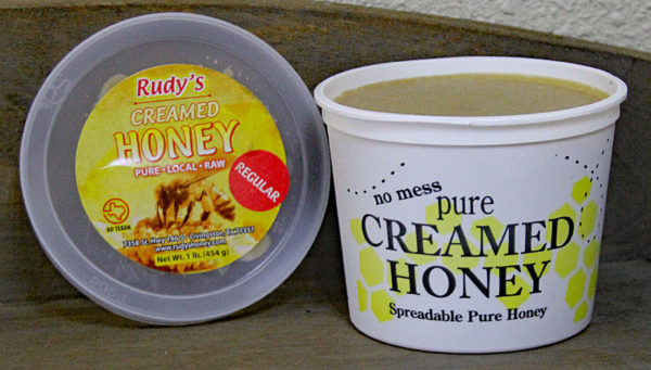 RUDY'S HONEY, 1 LB CREAMED HONEY