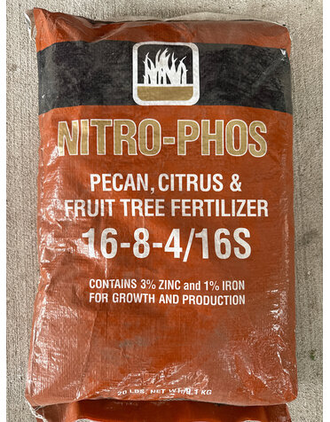 NITRO PHOS, 'CITRUS & PECAN FERTILIZER, 20 LB.