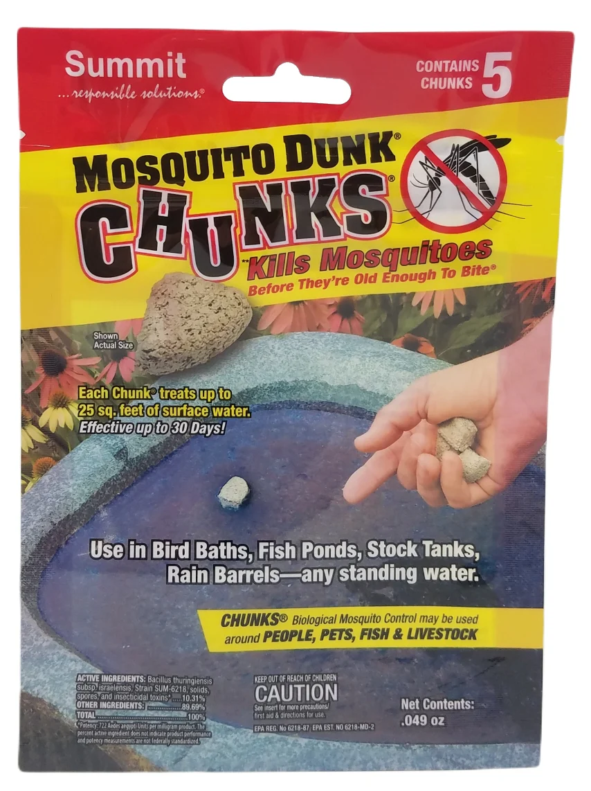 SUMMIT, 'MOSQUITO CHUNKS 5 pak. .049 oz.