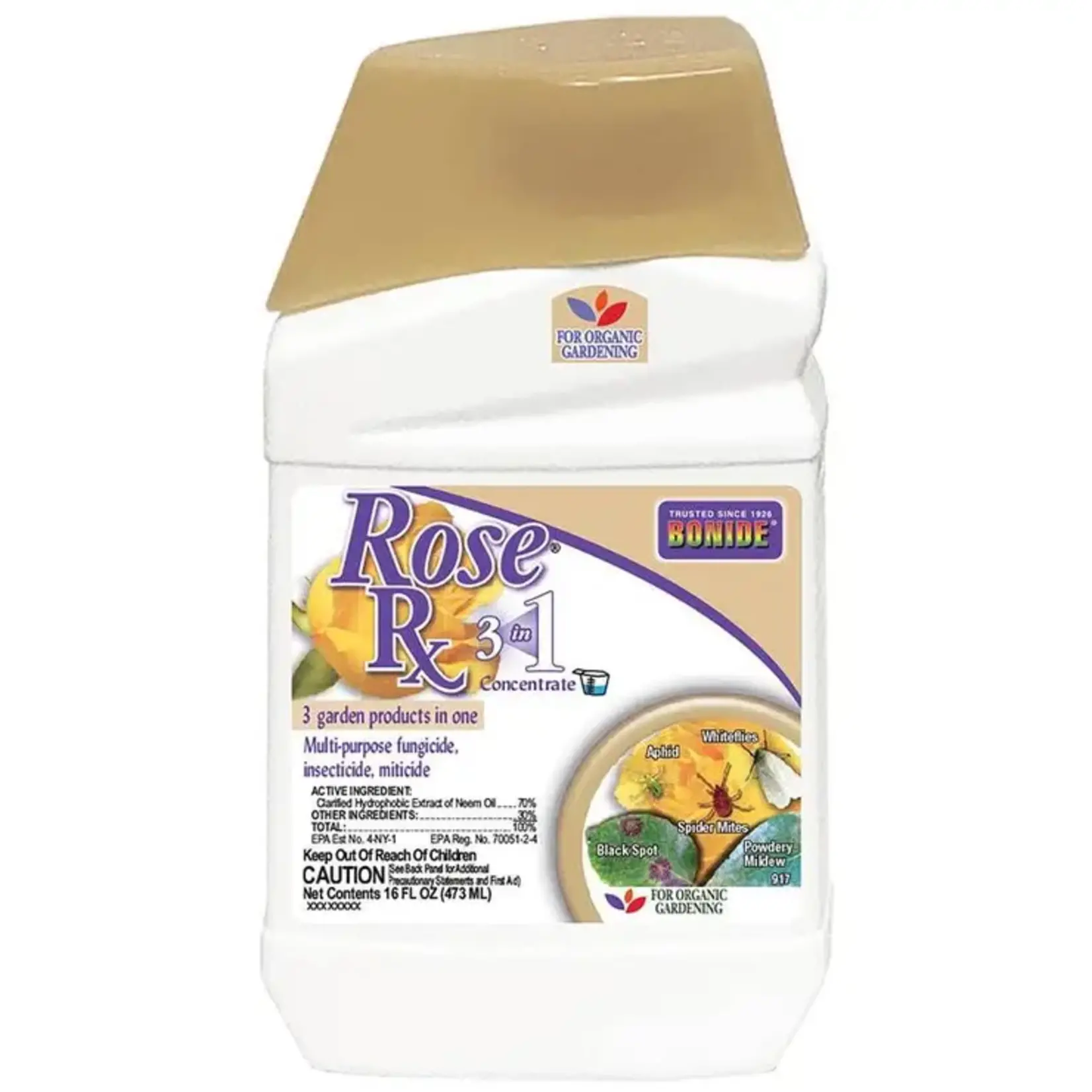 BONIDE, 'ROSE RX CONCENTRATE' 16OZ