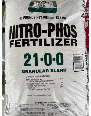 NITRO PHOS, '21-0-0' FERTILIZER 40 LB