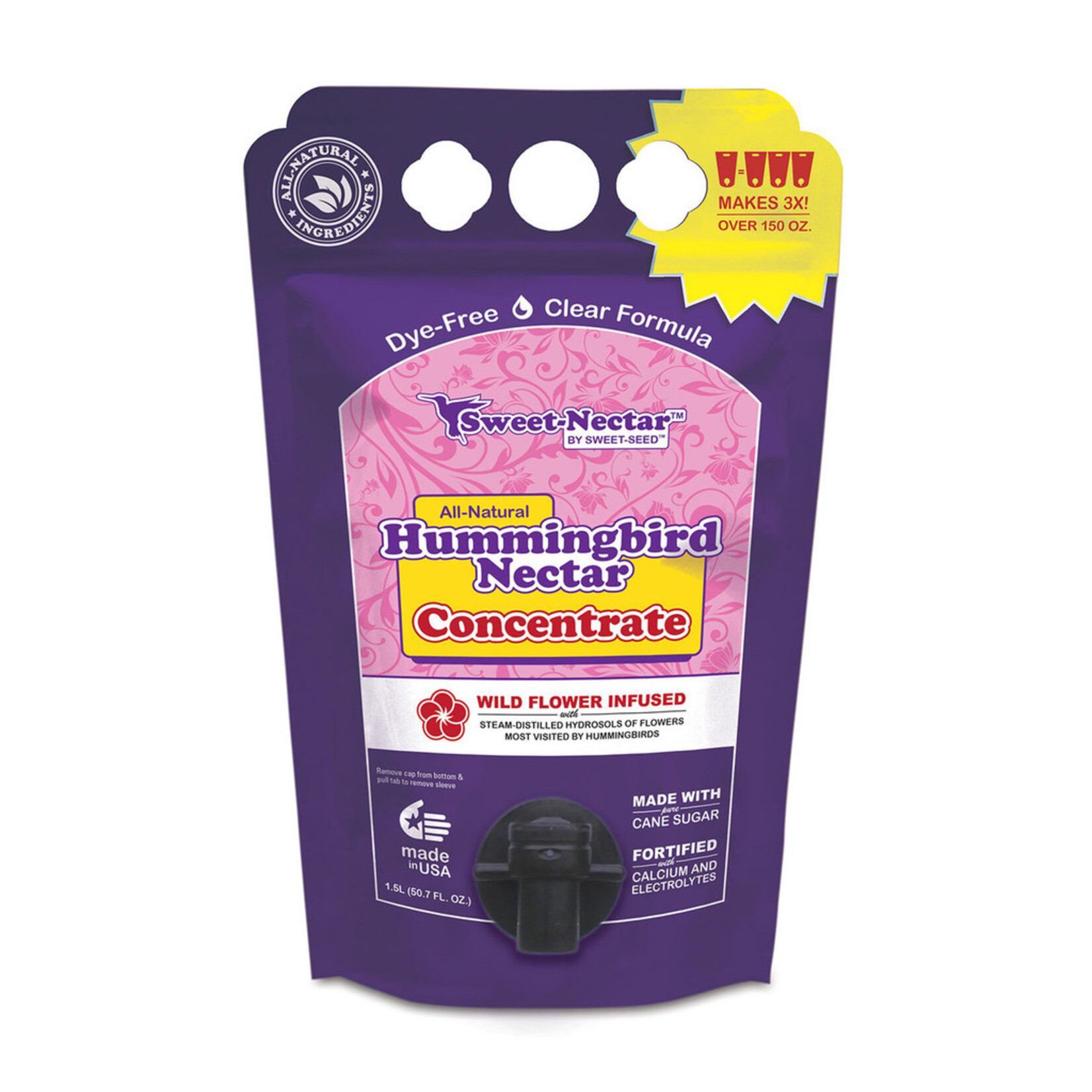 SWEET NECTAR 'ALL NATURAL HUMMINGBIRD NECTAR' CONCENTRATE 1.5L