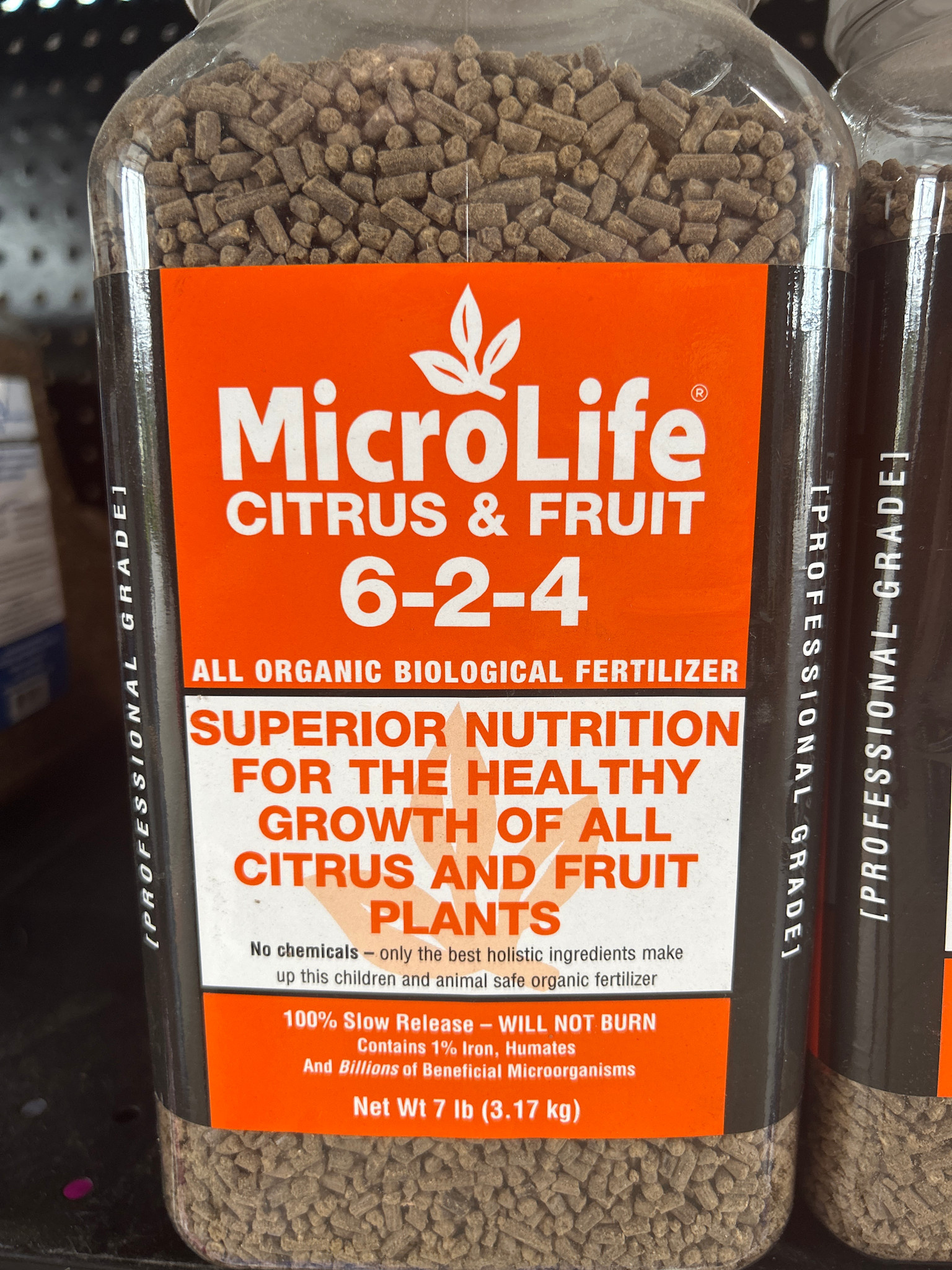 MicroLife 6-2-4 'CITRUS & FRUIT FERTILIZER, 7 lb. jug