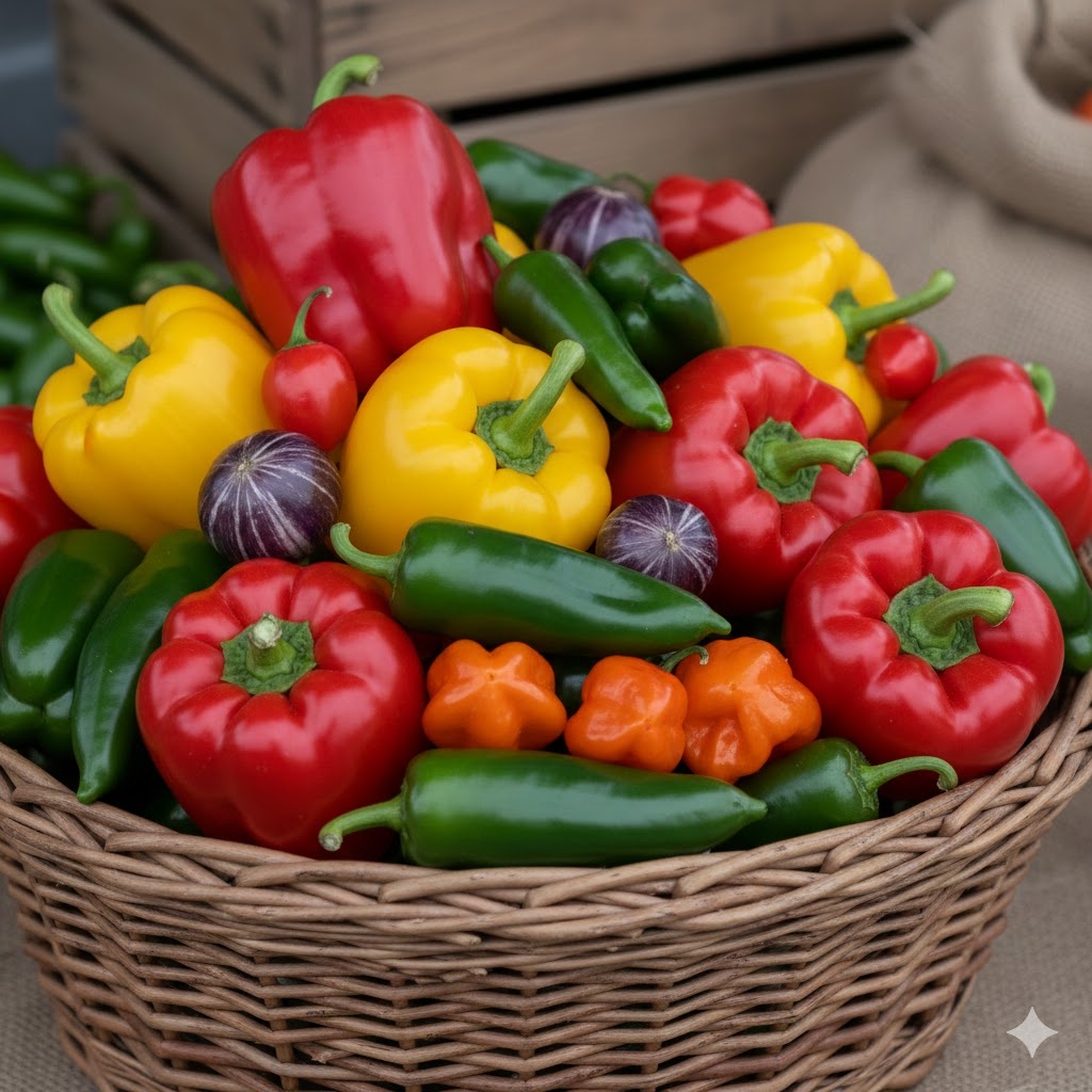 PEPPER PLANTS IN 4" POTS, NOT SOLD ONLINE