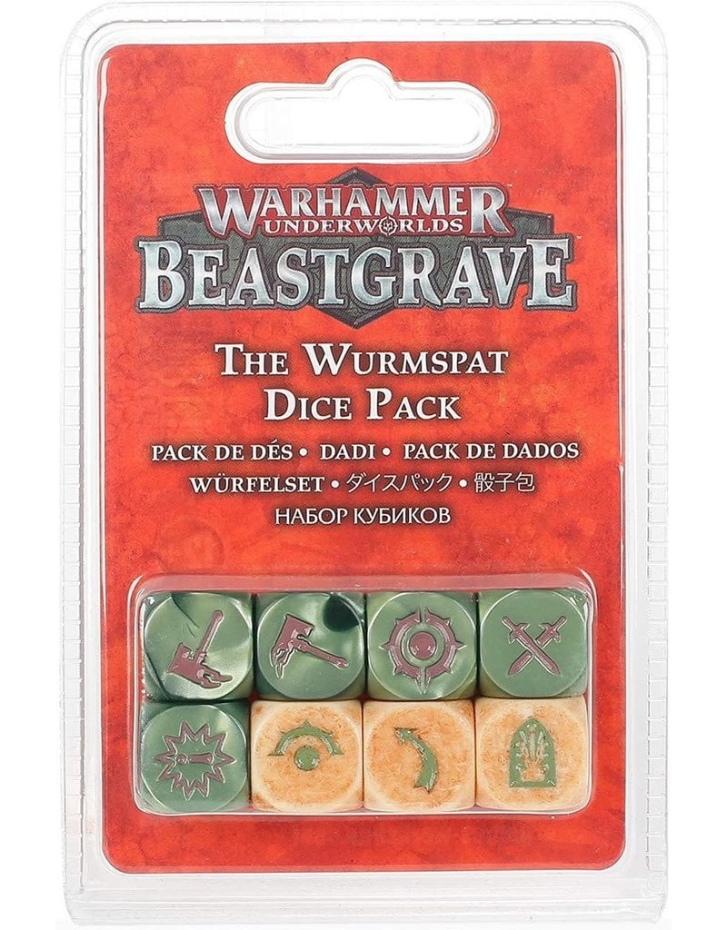 Games Workshop Warhammer Underworlds: The Wurmspat  Dice Set