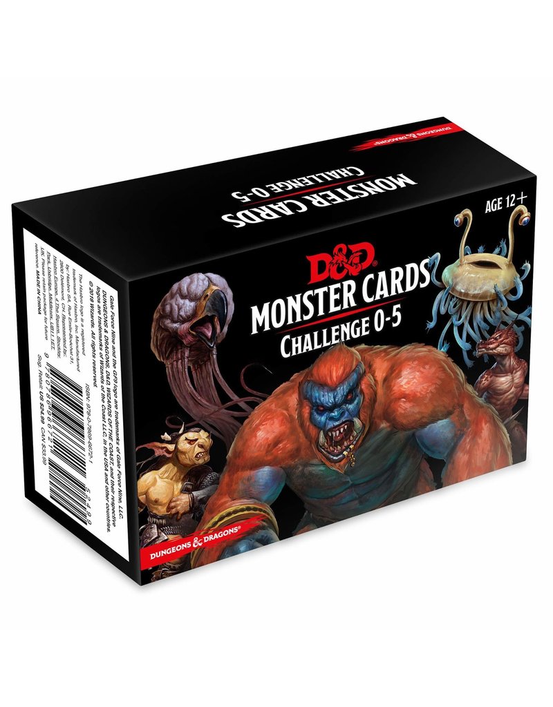 Gale Force Nine D&D Cards: Monsters 00-05