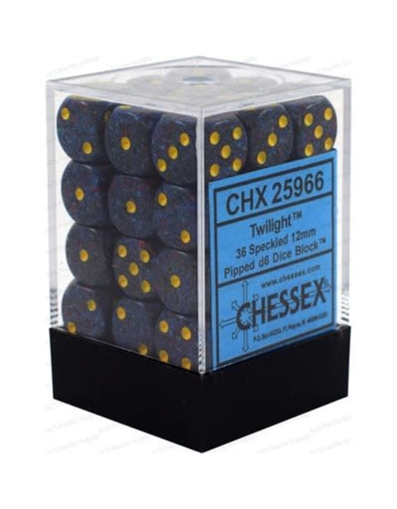 Chessex (CHX) Speckled Twilight 12mm d6 set (36)