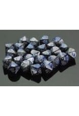 Chessex (CHX) Gemini Blue & Silver w White 12mm d6 Set (36)