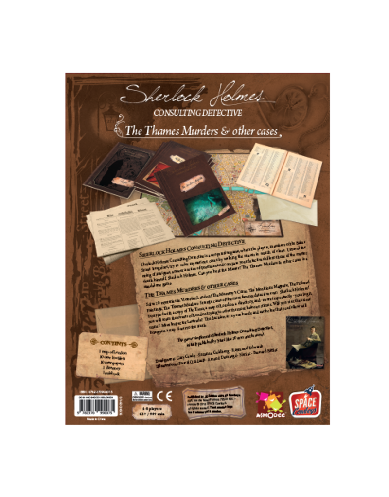 Asmodee Sherlock Holmes: Consulting Detective: The Thames Murders & Other Cases