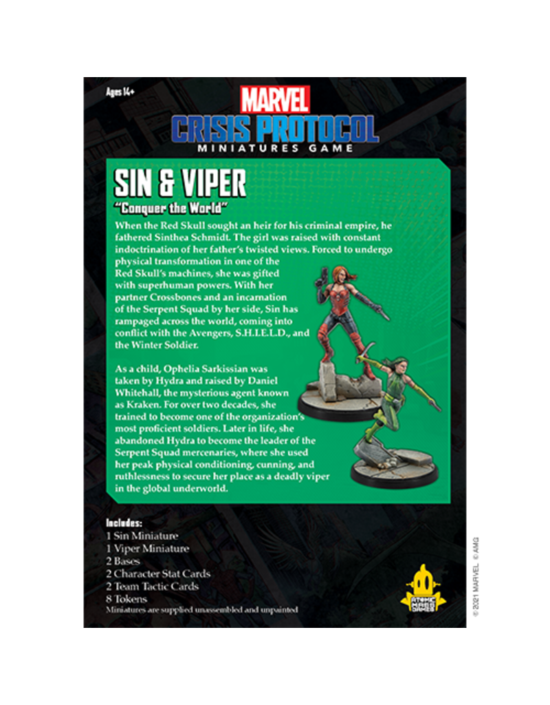 Asmodee Marvel Crisis Protocol - Sin & Viper