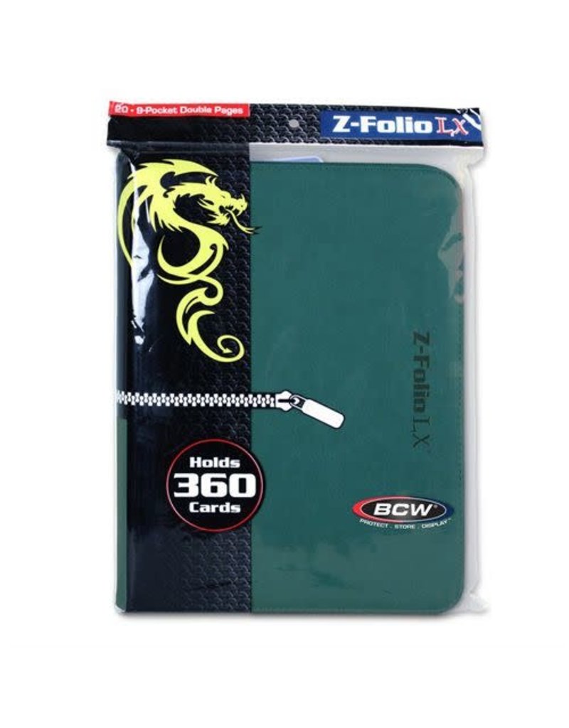 BCW (BCW) Z-Folio 9 Pocket LX Binder - Teal