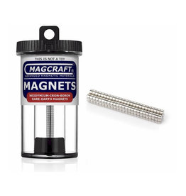 Magcraft Rare Earth Magnets: Disc - 1/8" x 1/16" (100)