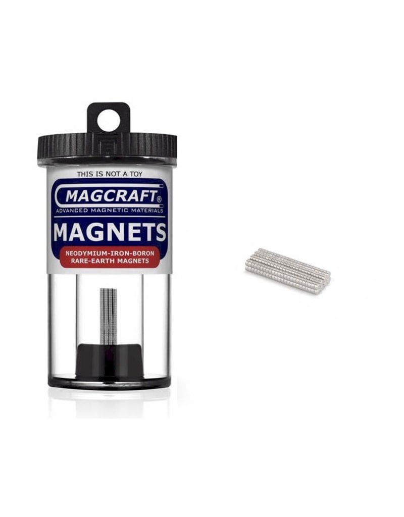 Magcraft Rare Earth Magnets: Disc - 1/16" x 1/32" (200)