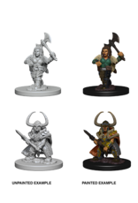 WizKids D&D Minis: W04 Dwarf Female Barbarian