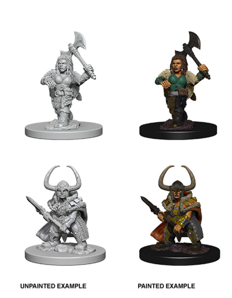 WizKids D&D Minis: W04 Dwarf Female Barbarian